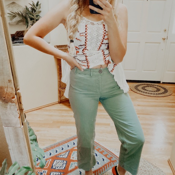 old navy wide leg chinos